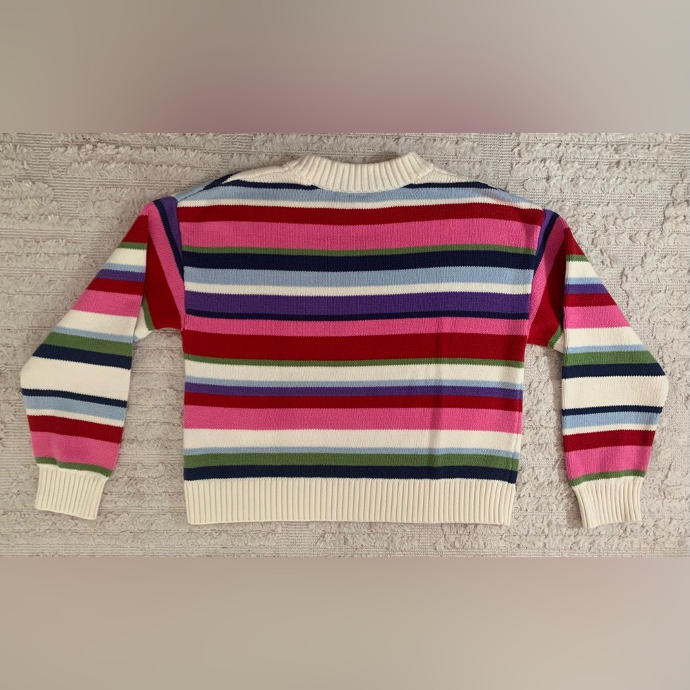 GAP Striped Multicolor Women's Sweater 100% Cotton (Size M) - Picture 6 of 9